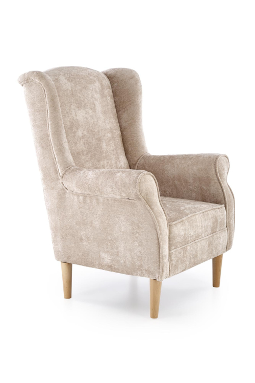 HERMES fotel wypoczynkowy, beżowy (tkanina MARKOS 14-#3)