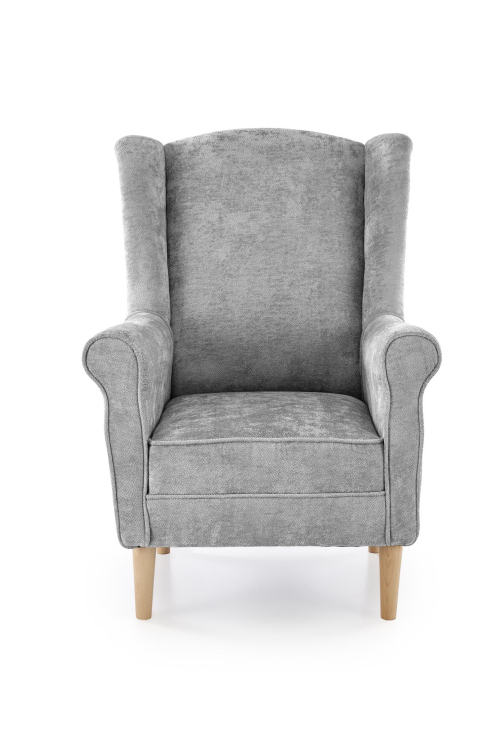 HERMES fotel wypoczynkowy, popielaty (tkanina MARKOS 14-#22)