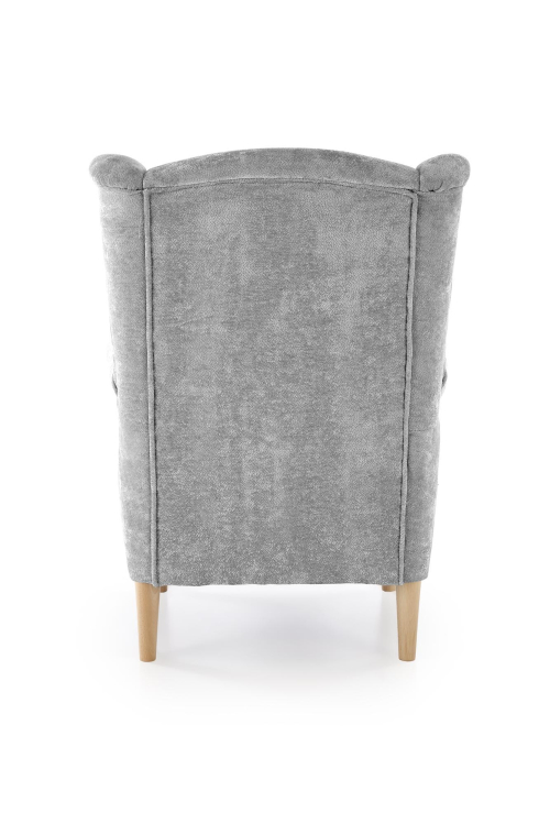 HERMES fotel wypoczynkowy, popielaty (tkanina MARKOS 14-#22)