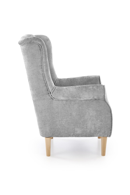 HERMES fotel wypoczynkowy, popielaty (tkanina MARKOS 14-#22)