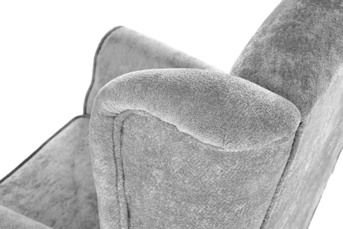 HERMES fotel wypoczynkowy, popielaty (tkanina MARKOS 14-#22)