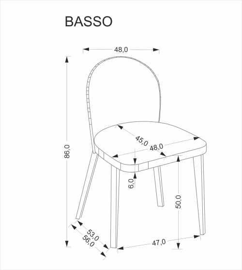 BASSO krzesło jasny orzech / tap: CREMONA 14 (beżowy)