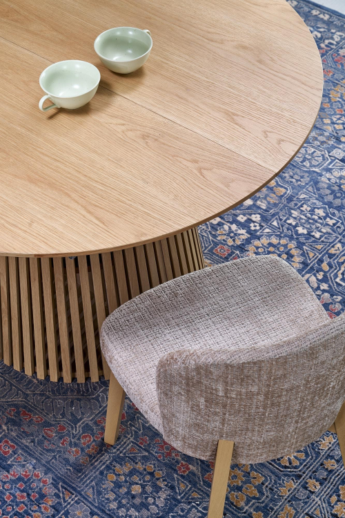 BASSO krzesło dąb naturalny / tap: CREMONA 14 (beżowy)