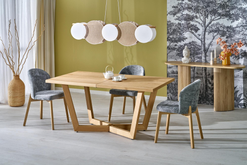 BASSO krzesło dąb naturalny / tap: CREMONA 96 (popiel)