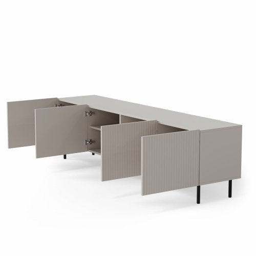 PAXOS RTV-2 TV  szafka RTV 200 cm, kolor: kaszmir - czarny