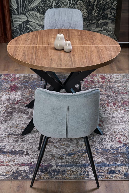 PERONI stół rozkładany orzech - czarny