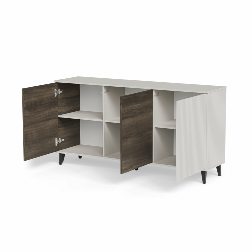 RANDOM 2 KM-1 komoda kaszmir / orzech / czarny