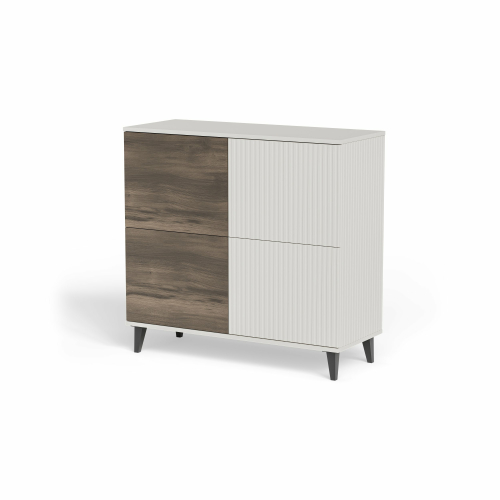 RANDOM 2 KM-2 komoda kaszmir / orzech / czarny