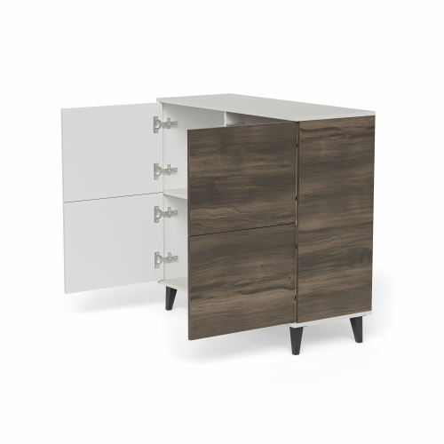 RANDOM 2 KM-2 komoda kaszmir / orzech / czarny