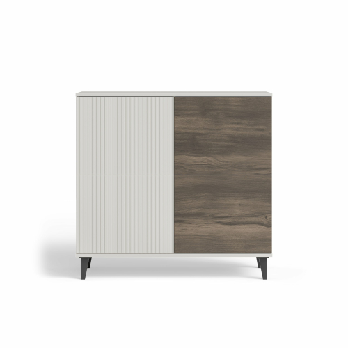 RANDOM 2 KM-2 komoda kaszmir / orzech / czarny