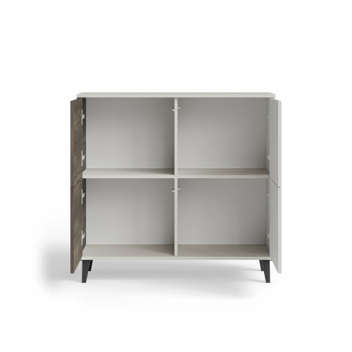 RANDOM 2 KM-2 komoda kaszmir / orzech / czarny