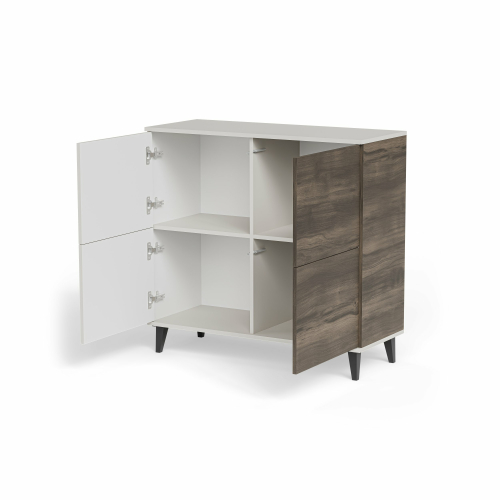 RANDOM 2 KM-2 komoda kaszmir / orzech / czarny