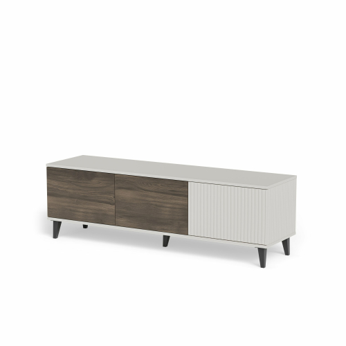 RANDOM 2 RTV-1 szafka RTV 150 cm kaszmir / orzech / czarny