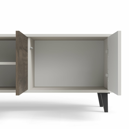 RANDOM 2 RTV-1 szafka RTV 150 cm kaszmir / orzech / czarny