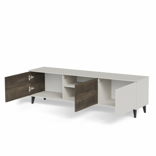 RANDOM 2 RTV-2 szafka RTV 180 cm kaszmir / orzech / czarny