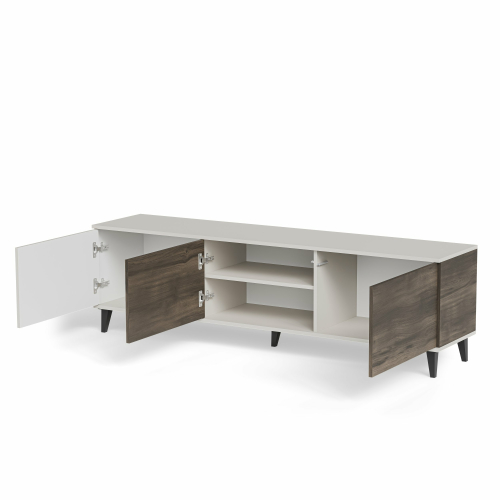 RANDOM 2 RTV-2 szafka RTV 180 cm kaszmir / orzech / czarny