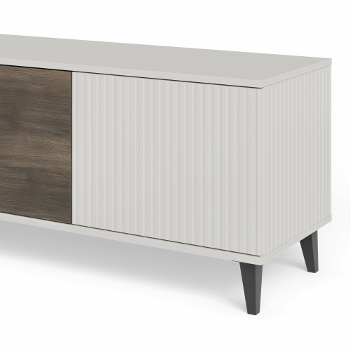 RANDOM 2 RTV-3 szafka RTV 200 cm kaszmir / orzech / czarny