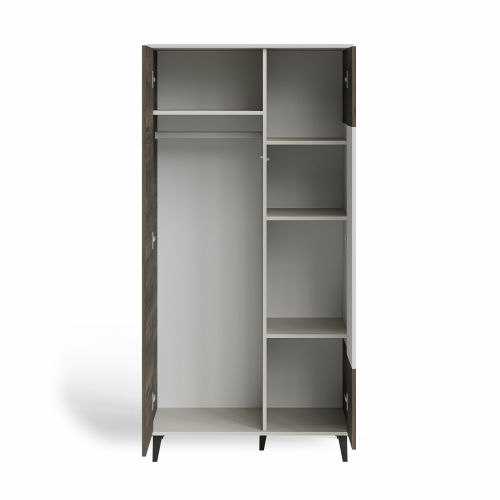 RANDOM 2 S-1 szafa kaszmir / orzech / czarny