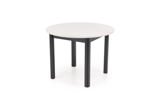 RINGO stół kolor blat kaszmir, nogi - czarny (102-142x102x76 cm)