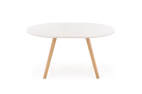 RUBEN stół kolor blat - kaszmir, nogi - naturalny (102-142x102x75 cm)