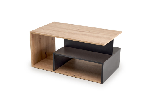 IVA ława, dąb artisan / czarny