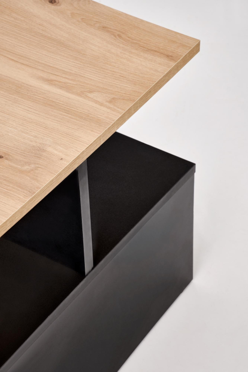 IVA ława, dąb artisan / czarny