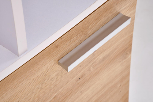 MISO biurko, biały / dąb artisan