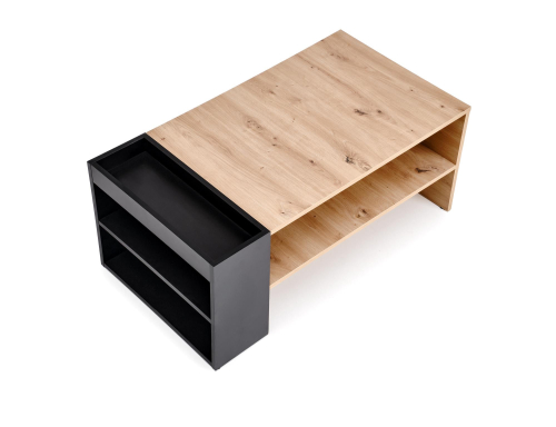 MURCIA ława, dąb artisan / czarny