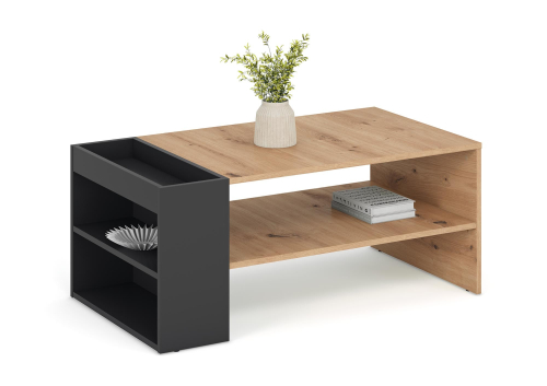 MURCIA ława, dąb artisan / czarny