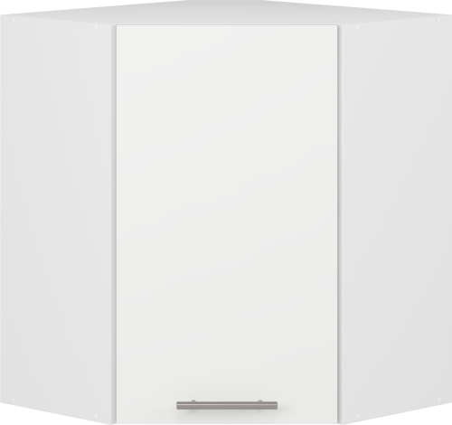 VENTO GN-60/72 szafka górna narożna front: biały mat