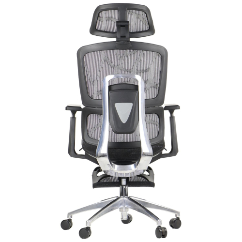 ErgoNew A1F Fotel biurowy obrotowy z zagłówkiem i podnóżkiem