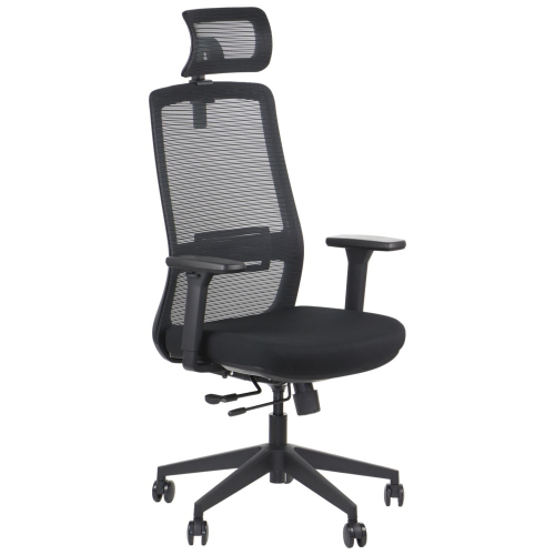 WISTER Fotel biurowy obrotowy czarny