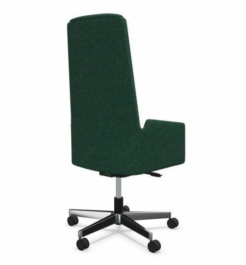 Fotel sędziowski wysoki IN Access AC103 obrotowy -ciemny zielony