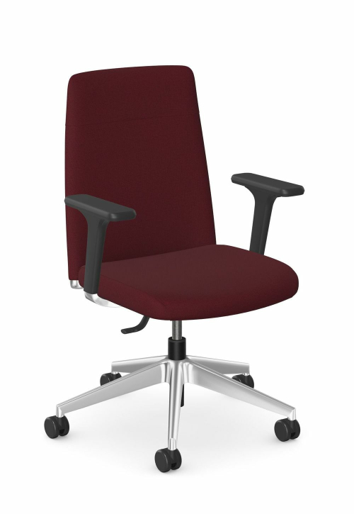 Fotel sędziowski / prokuratorski niski COMET bordo