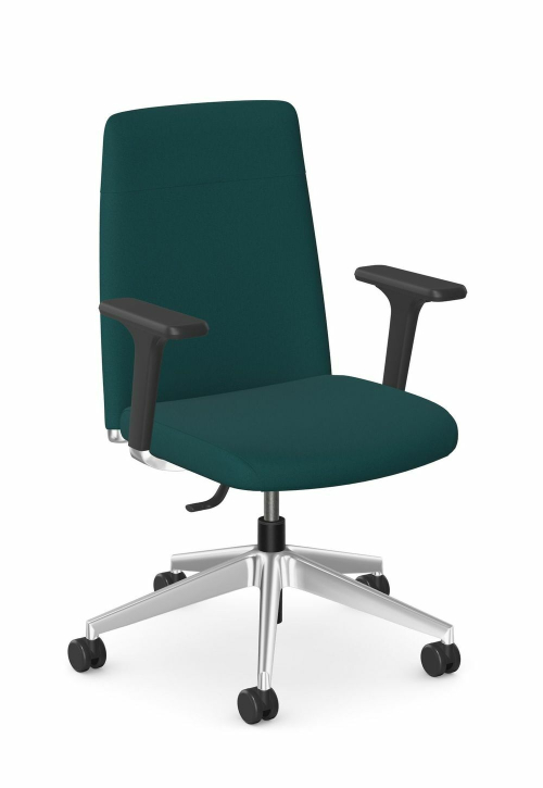 Fotel sędziowski / prokuratorski niski COMET ciemna zieleń