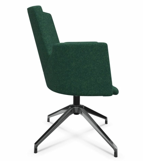 Fotel prokuratorski niski IN Access AC4R obrotowy ciemny zielony