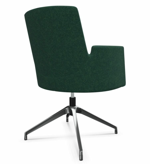 Fotel prokuratorski niski IN Access AC4R obrotowy ciemny zielony