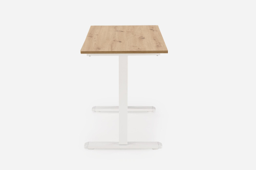 B53 biurko biurko z funkcją regulacji wysokości, dąb artisan / biały