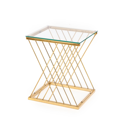 NANCY ława złoty / transparentny