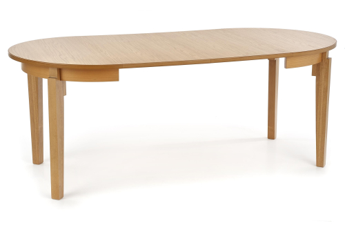 SORBUS stół rozkładany, blat - dąb miodowy, nogi - dąb miodowy