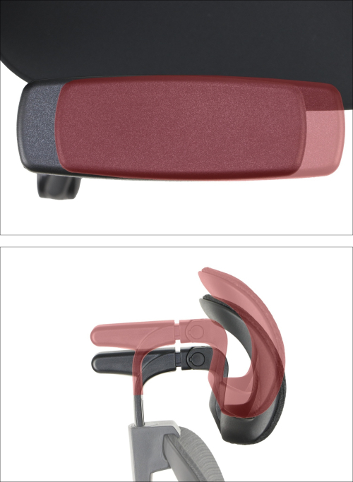 LARCK Fotel biurowy obrotowy czarny zgodny z BHP