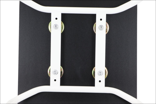 Krzesło WERDI A sklejka laminowana kubełek czarny stelaż biały