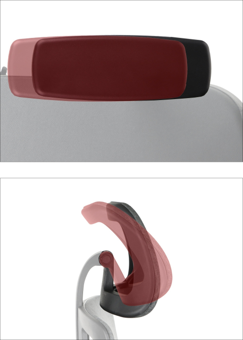 AKCENT PU Fotel biurowy obrotowy/czarny podstawa chromowana