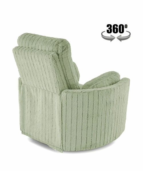 PEGAS fotel wypoczynkowy z Elektrycznym Rozkładaniem, Funkcją Obrotu i Kołyski, kolor miętowy