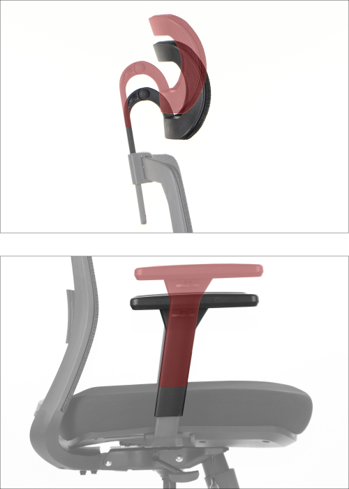 CUTLER 2 Fotel biurowy obrotowy czarny