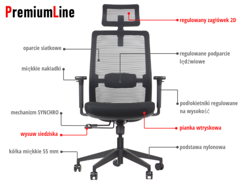 Fotel biurowy obrotowy CUTLER 2 czarny