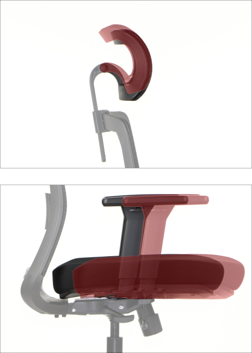 CUTLER 2 Fotel biurowy obrotowy szary