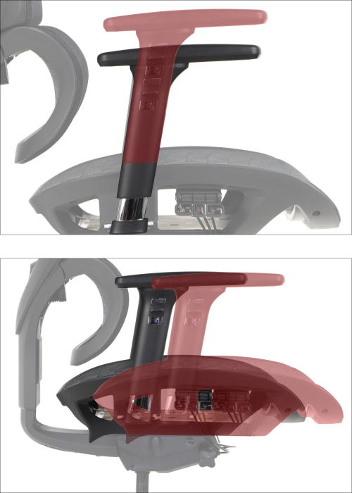 Fotel biurowy obrotowy ErgoNew S1A - 2 siedzisko siatkowe