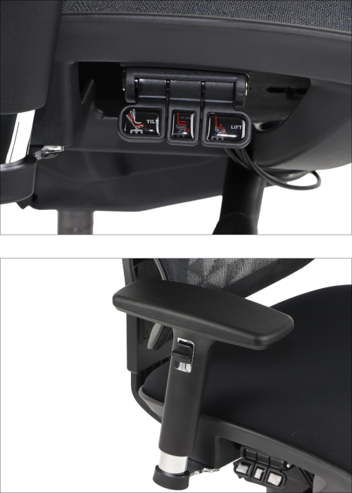 Fotel biurowy obrotowy ErgoNew S1A - 2  siedzisko tkaninowe