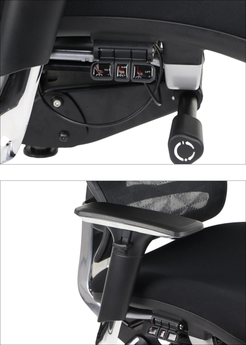 ErgoNew S7-2 Fotel biurowy obrotowy siedzisko tkaninowe